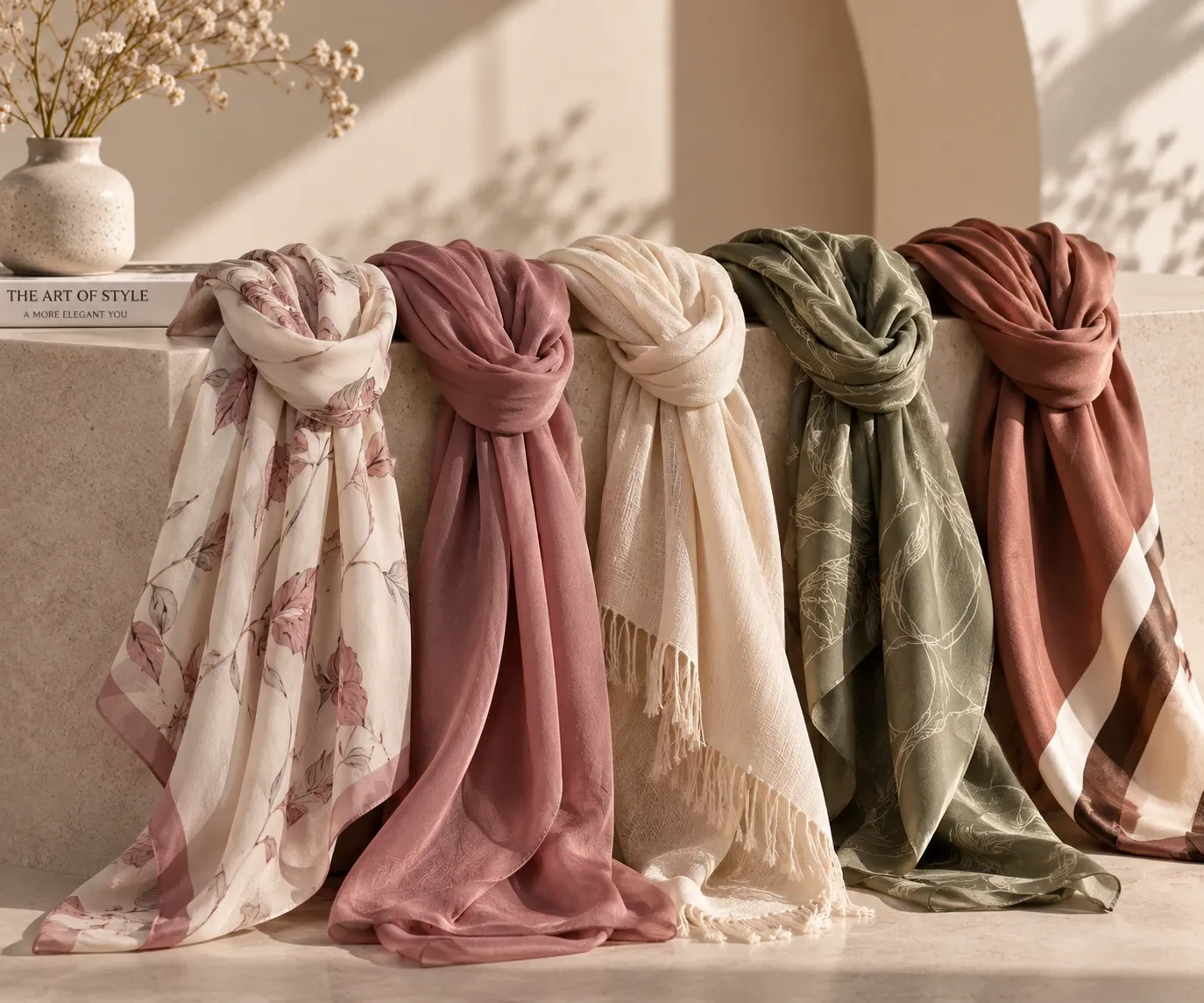 Flowing scarves
